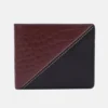 Black/Wine Genuine Leather Wallet